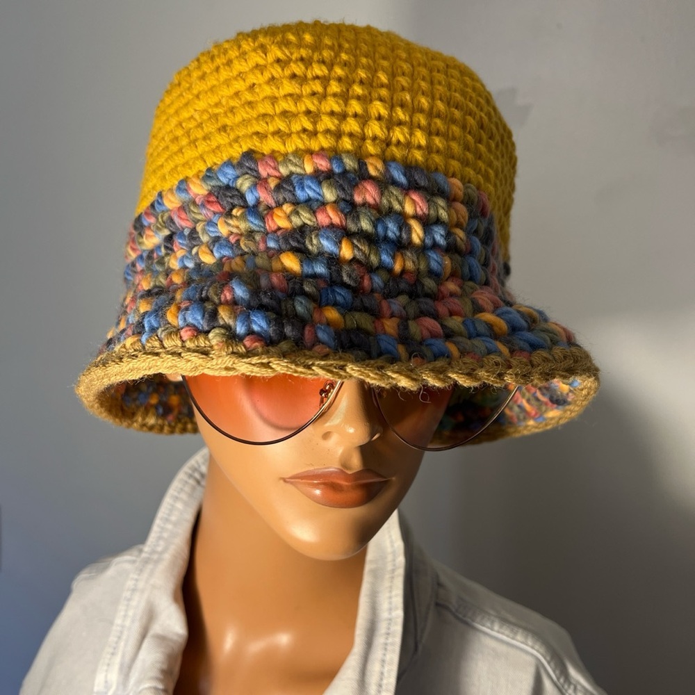 Colorful Crochet Bucket Hat